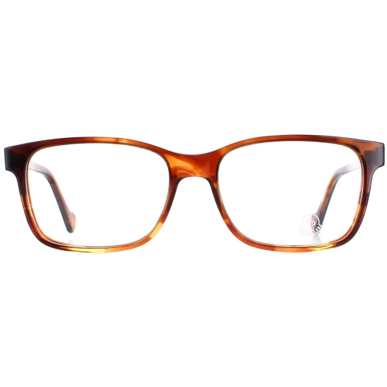 Moncler Rectangle^Glasses Frames ML5012 053 Blonde Havana Men