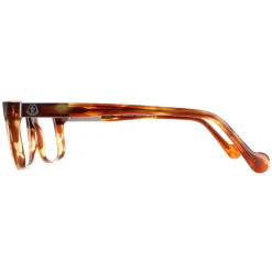 Moncler Rectangle^Glasses Frames ML5012 053 Blonde Havana Men