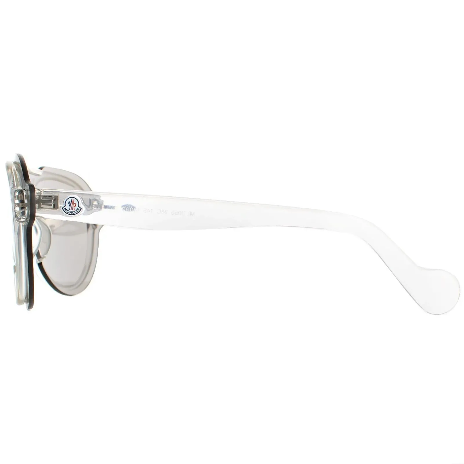 Moncler Round|Moncler^Sunglasses ML0055 26C Crystal Grey Mirror