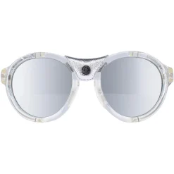 Moncler Round|Moncler^Sunglasses ML0046 26C Crystal Silver Grey Silver Mirror