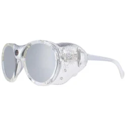 Moncler Round|Moncler^Sunglasses ML0046 26C Crystal Silver Grey Silver Mirror