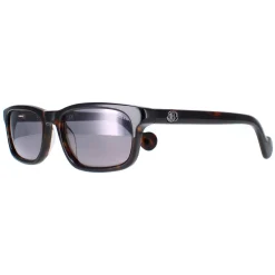 Moncler Rectangle^Sunglasses ML0116 52C Dark Havana Smoke Mirror