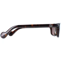 Moncler Rectangle^Sunglasses ML0116 52C Dark Havana Smoke Mirror
