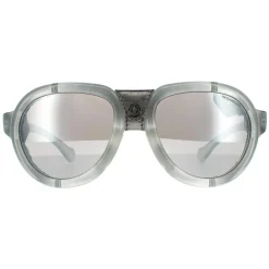 Moncler Oval|Moncler^Sunglasses ML0090 20C Grey Smoke Mirror
