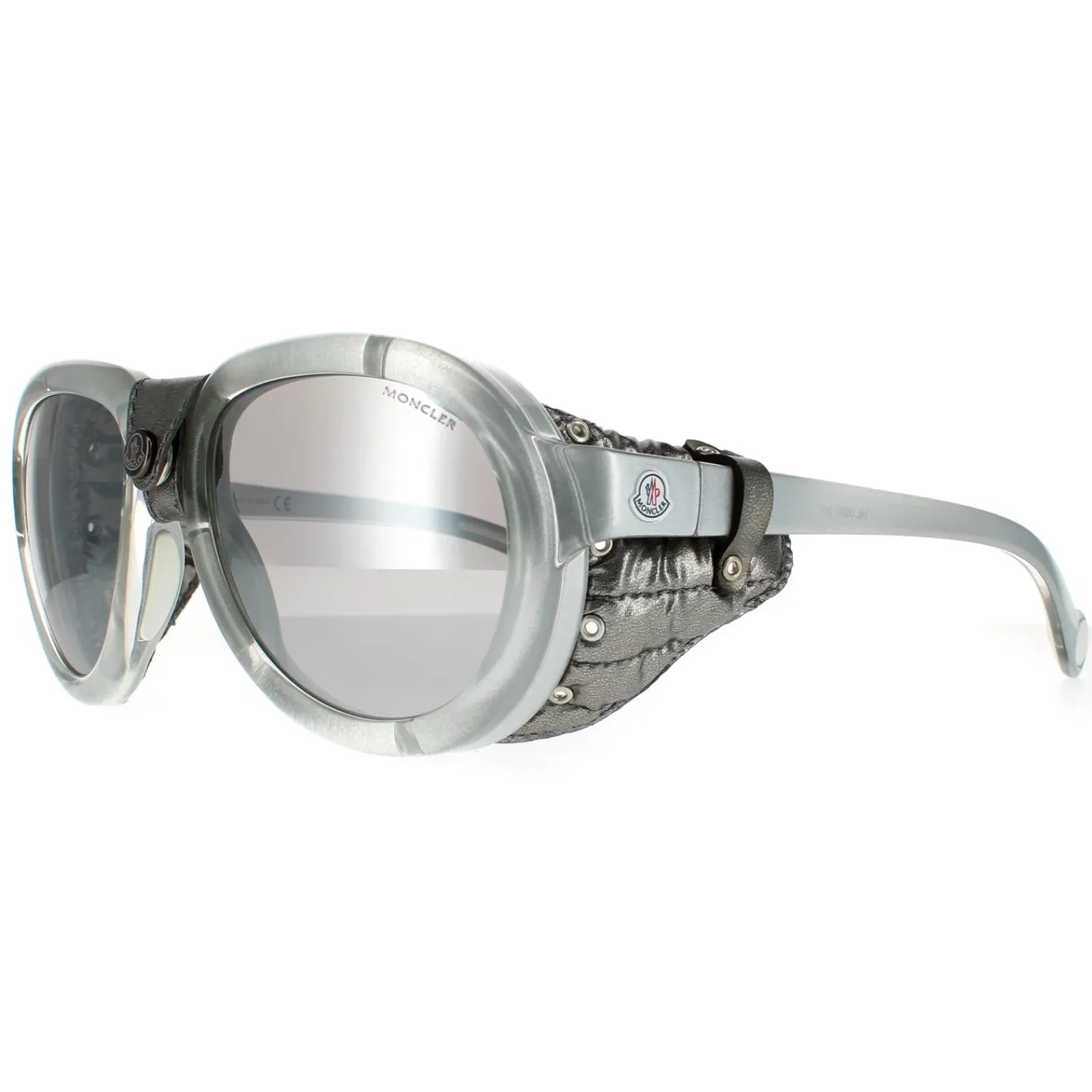 Moncler Oval|Moncler^Sunglasses ML0090 20C Grey Smoke Mirror