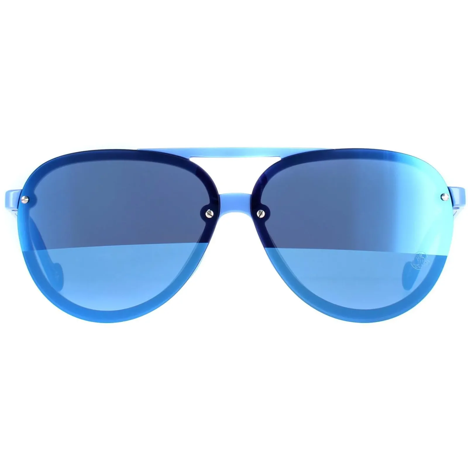 Moncler Moncler^Sunglasses ML0063 90C Light Blue Blue Mirror