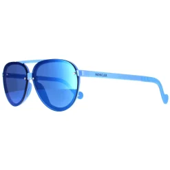 Moncler Moncler^Sunglasses ML0063 90C Light Blue Blue Mirror