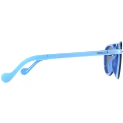 Moncler Moncler^Sunglasses ML0063 90C Light Blue Blue Mirror