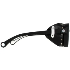 Moncler Round|Moncler^Sunglasses ML0046 02C Matte Black Smoke Mirror