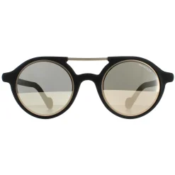 Moncler Moncler^Sunglasses ML0083 02C Rubber Black Silver Mirror