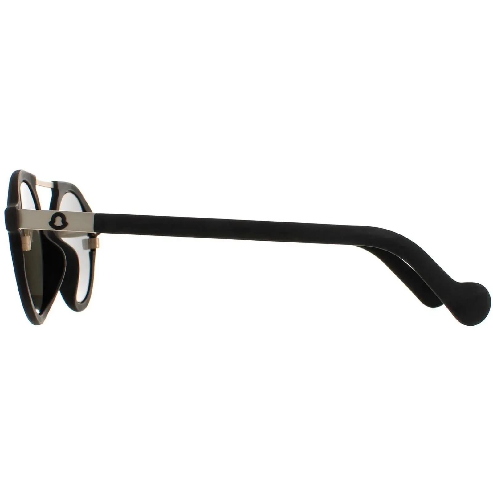 Moncler Moncler^Sunglasses ML0083 02C Rubber Black Silver Mirror