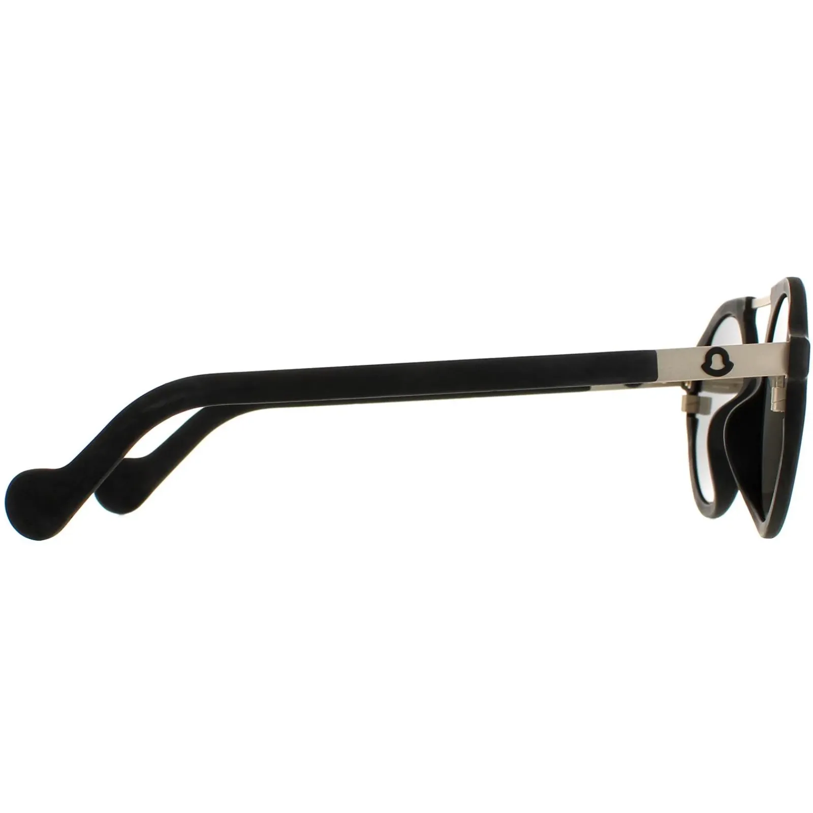 Moncler Moncler^Sunglasses ML0083 02C Rubber Black Silver Mirror