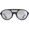 Moncler Moncler^Sunglasses ML0052 01C Shiny Black Smoke Mirror
