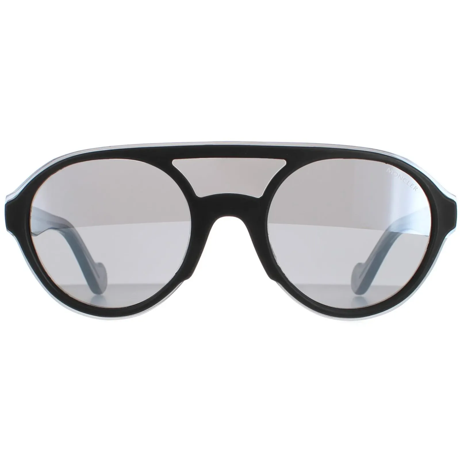 Moncler Moncler^Sunglasses ML0052 01C Shiny Black Smoke Mirror