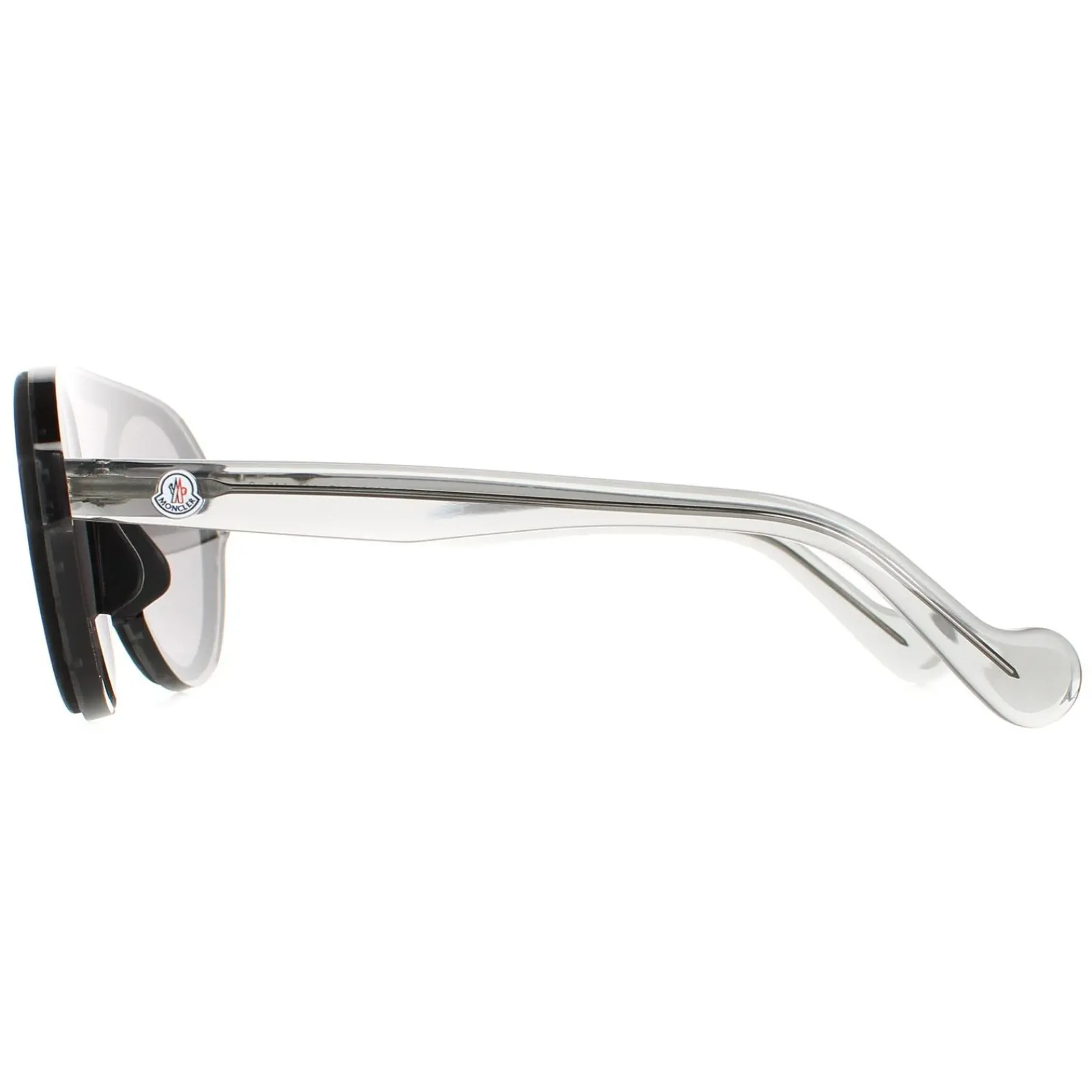 Moncler Moncler^Sunglasses ML0052 01C Shiny Black Smoke Mirror