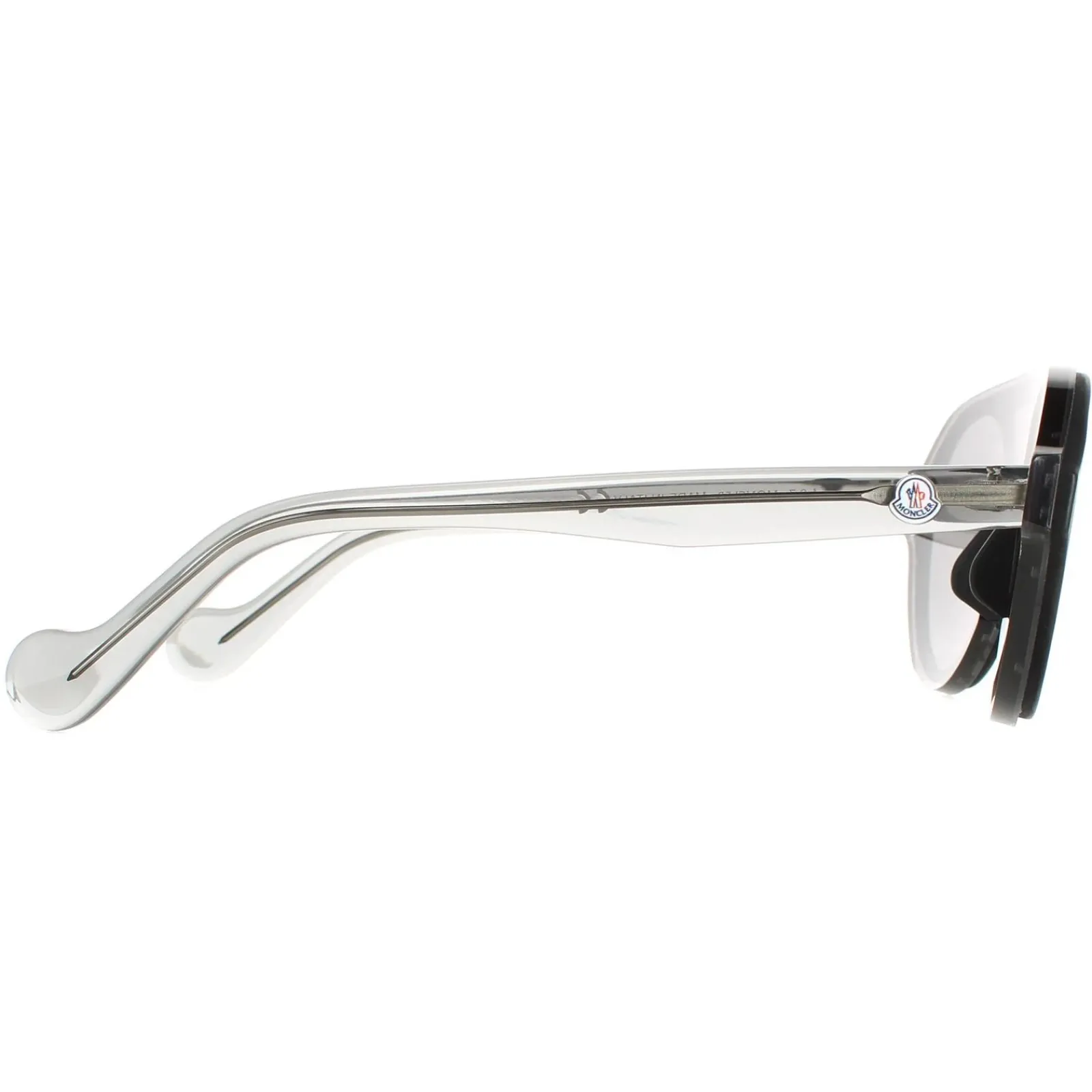 Moncler Moncler^Sunglasses ML0052 01C Shiny Black Smoke Mirror