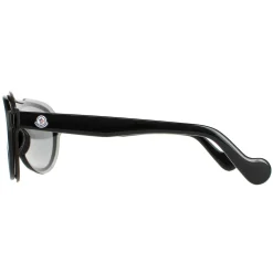 Moncler Moncler^Sunglasses ML0055 01C Shiny Black Grey Mirror