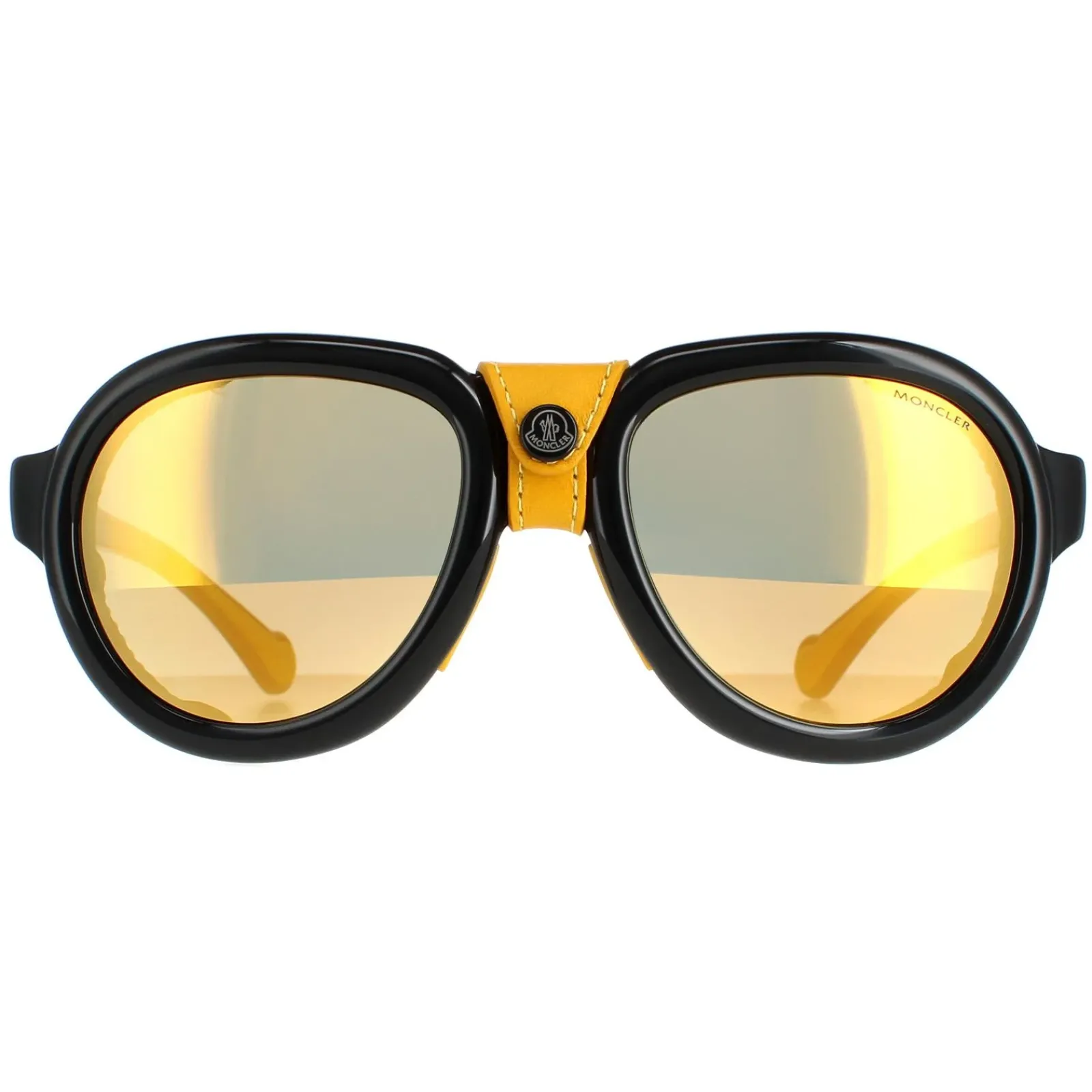 Moncler Moncler^Sunglasses ML0090 01C Shiny Black Grey Mirror