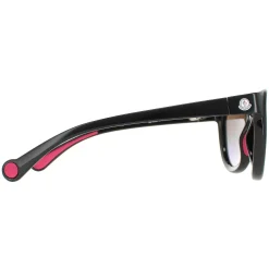 Moncler Moncler^Sunglasses ML0087 01C Shiny Black Smoke Mirror