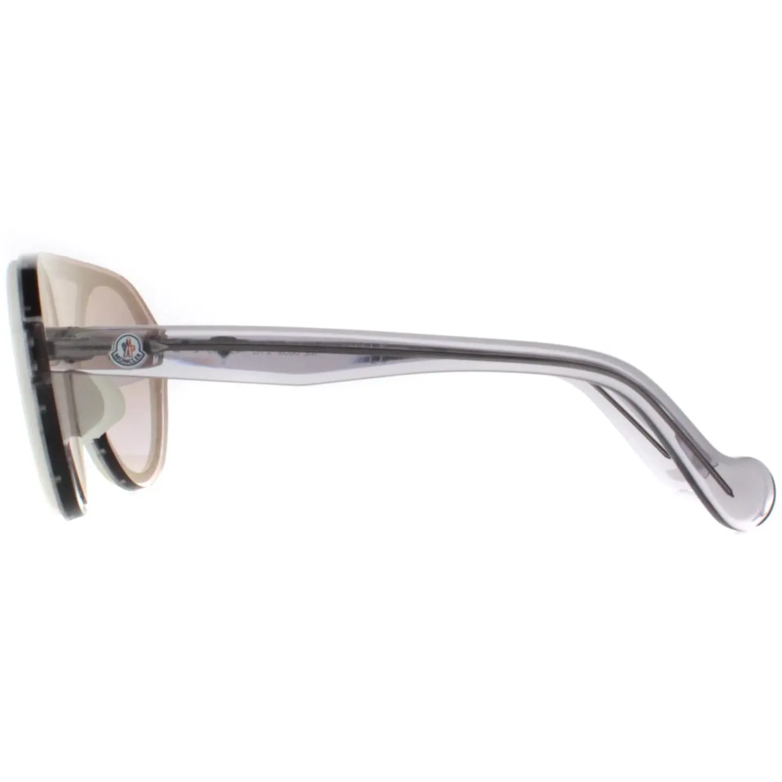 Moncler Round|Moncler^Sunglasses ML0052 21C White Transparent Grey Grey