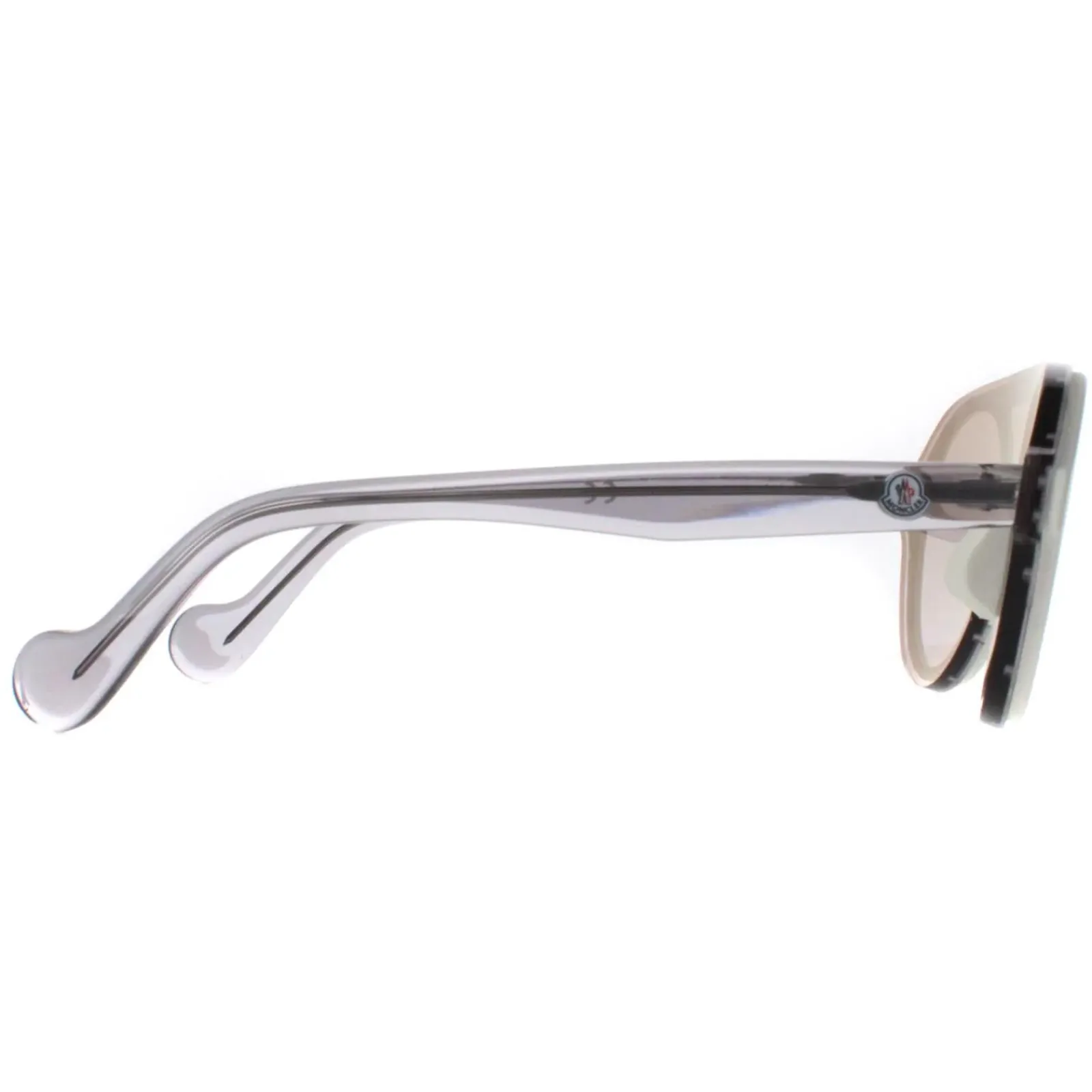 Moncler Round|Moncler^Sunglasses ML0052 21C White Transparent Grey Grey