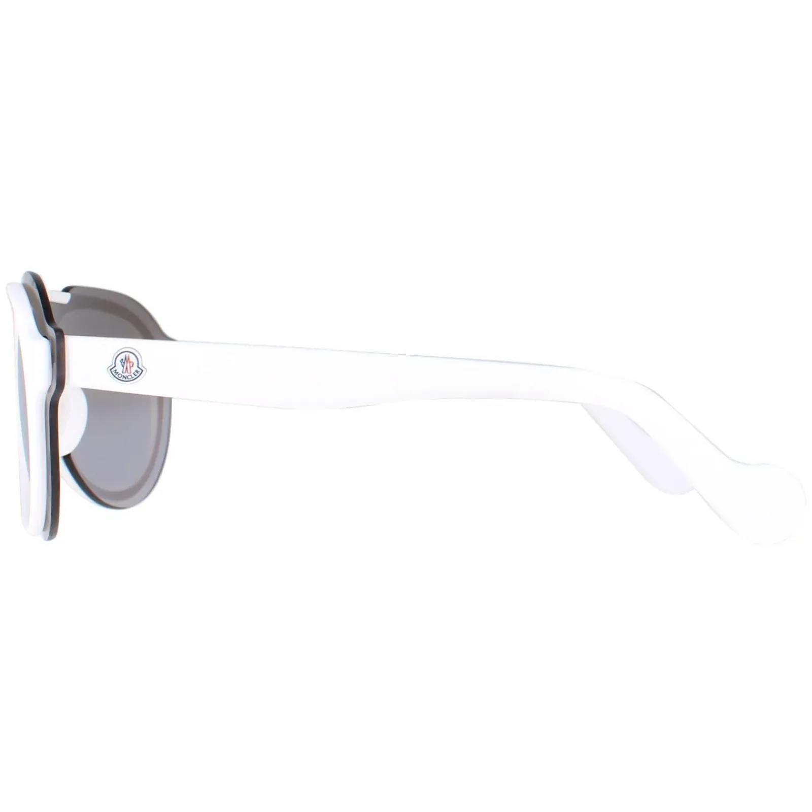 Moncler Round|Moncler^Sunglasses ML0055 24C White Smoke Mirror