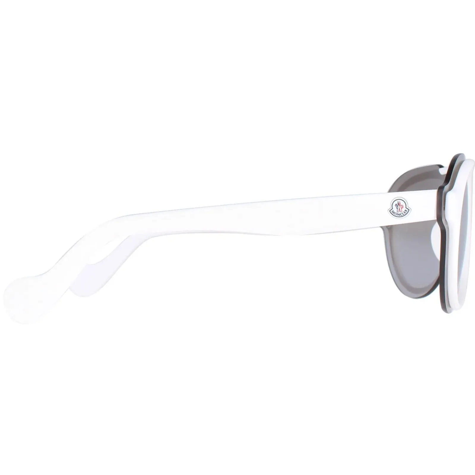 Moncler Round|Moncler^Sunglasses ML0055 24C White Smoke Mirror