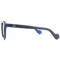 Moncler Polarised|Moncler^Sunglasses ML0079 92D Black Blue Polarized Gold Flash
