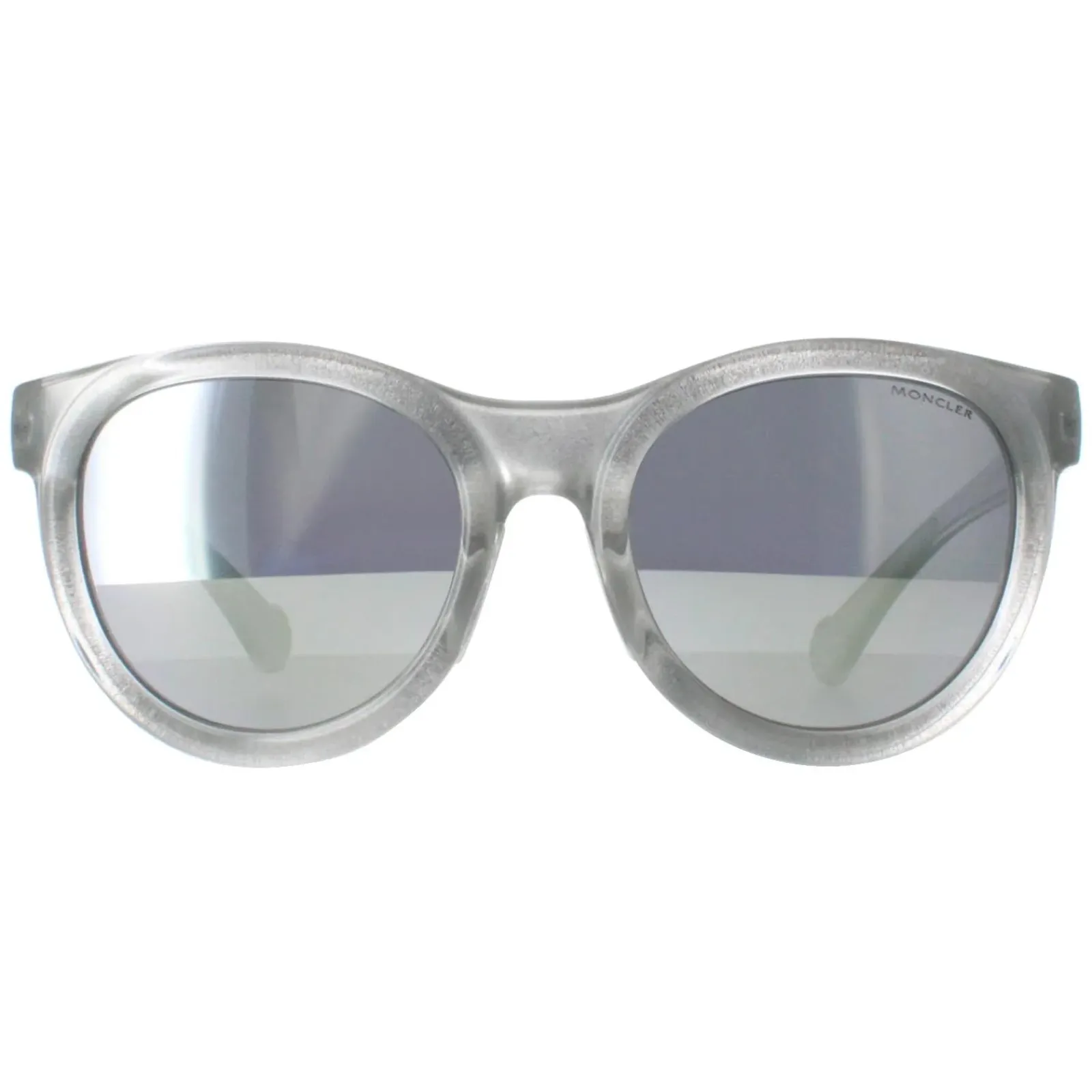Moncler Round|Moncler^Sunglasses ML0087 20D Grey Transparent Grey Mirror