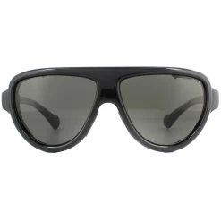 Moncler Polarised|Moncler^Sunglasses ML0089 01D Shiny Black Smoke Polarized