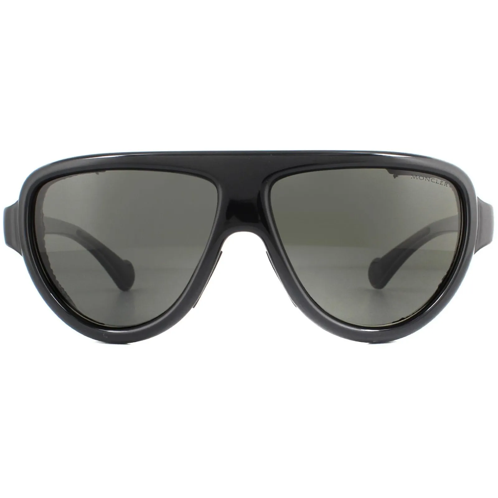 Moncler Polarised|Moncler^Sunglasses ML0089 01D Shiny Black Smoke Polarized