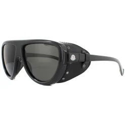 Moncler Polarised|Moncler^Sunglasses ML0089 01D Shiny Black Smoke Polarized
