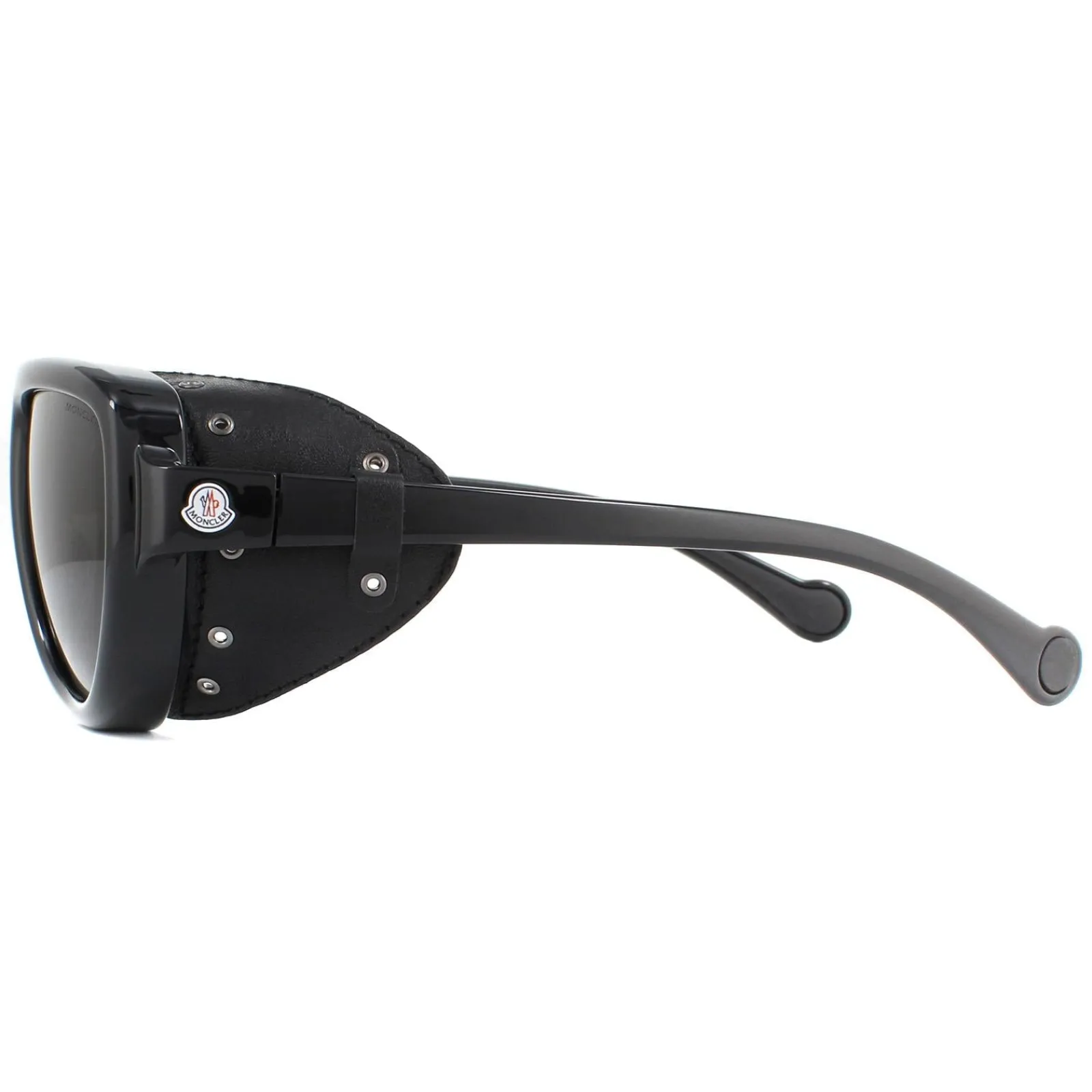 Moncler Polarised|Moncler^Sunglasses ML0089 01D Shiny Black Smoke Polarized