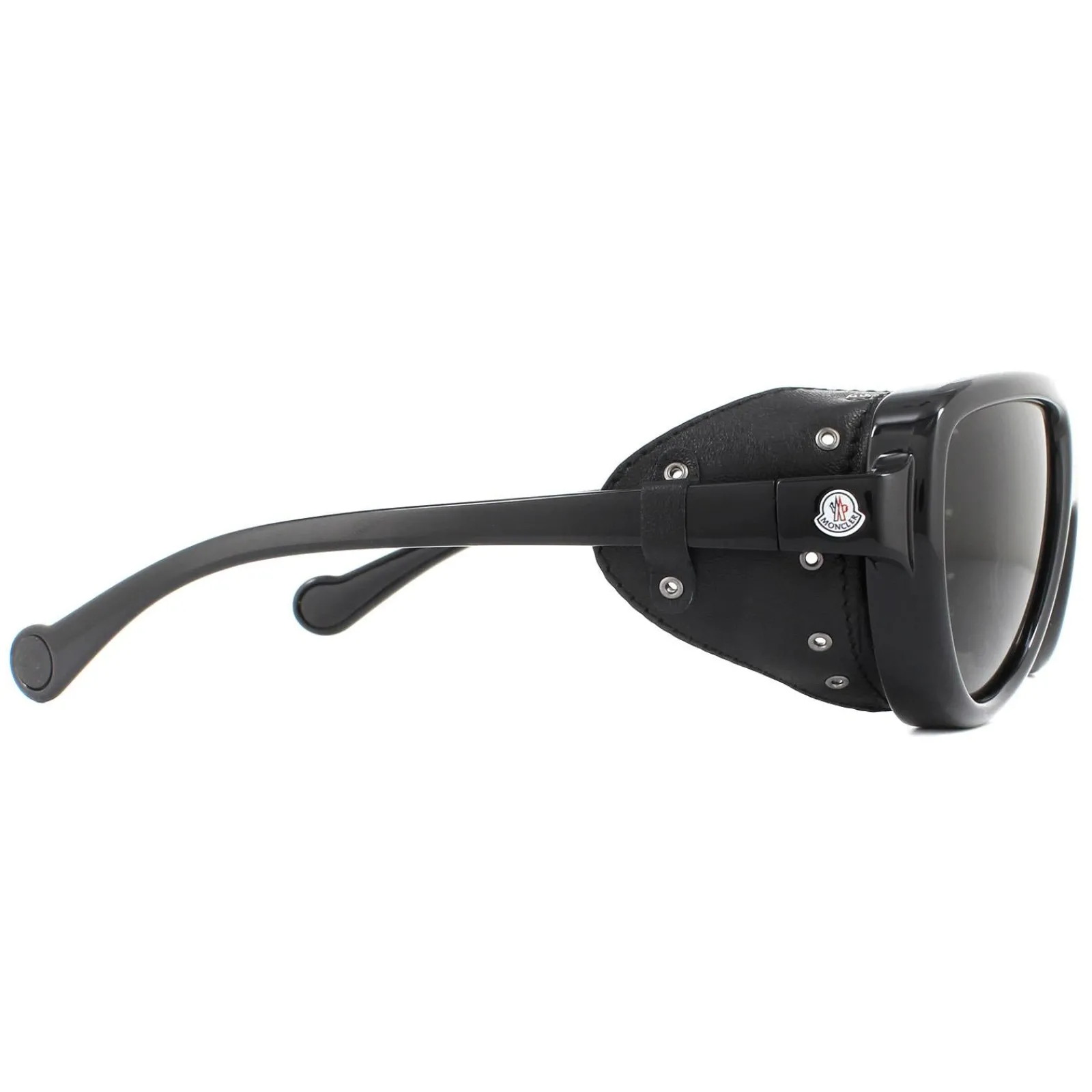 Moncler Polarised|Moncler^Sunglasses ML0089 01D Shiny Black Smoke Polarized