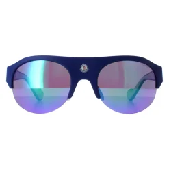 Moncler Semi Rimless|Moncler^Sunglasses ML0050 92X Blue Green Mirror