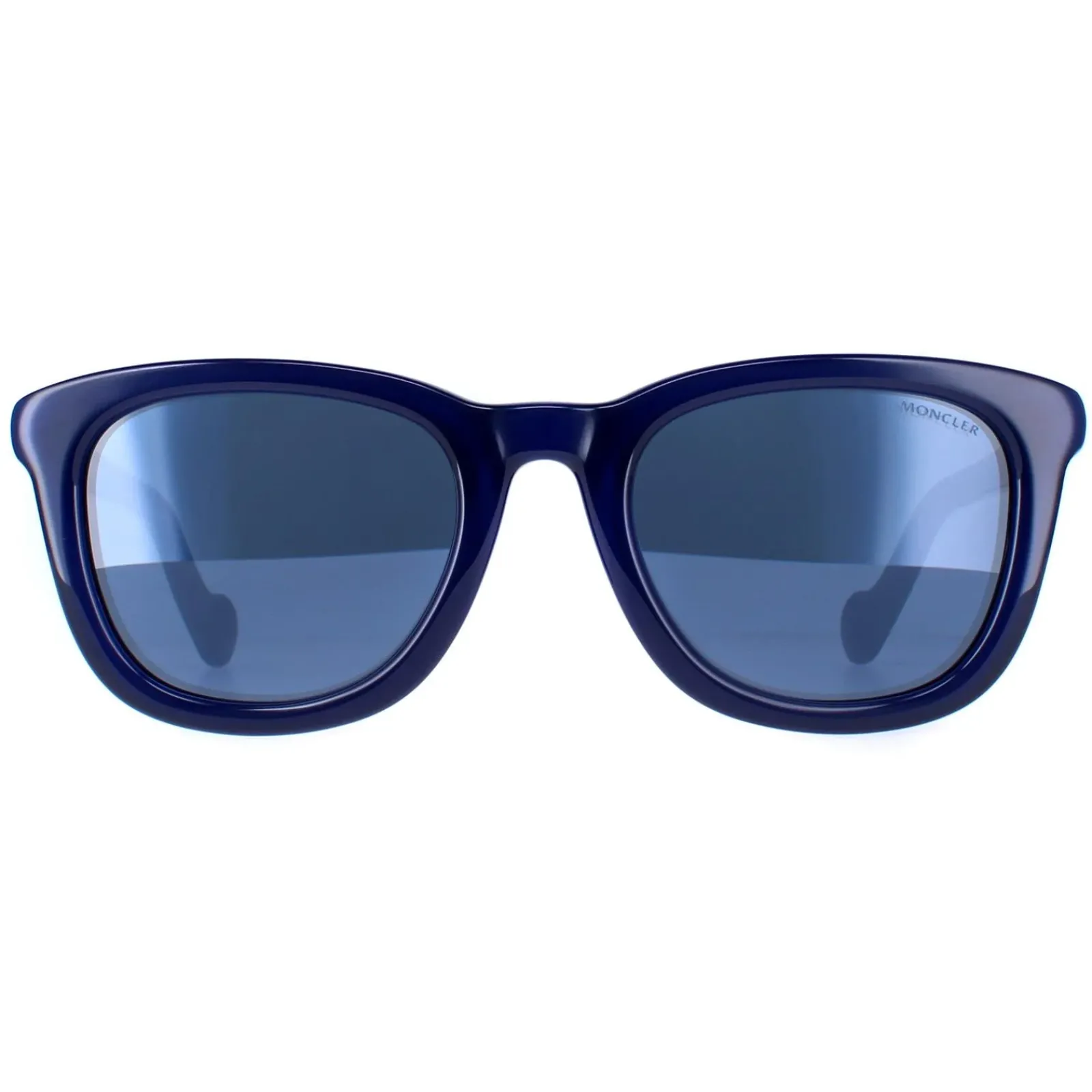 Moncler Round|Moncler^Sunglasses ML0118 92X Shiny Royal Blue Blue Mirror