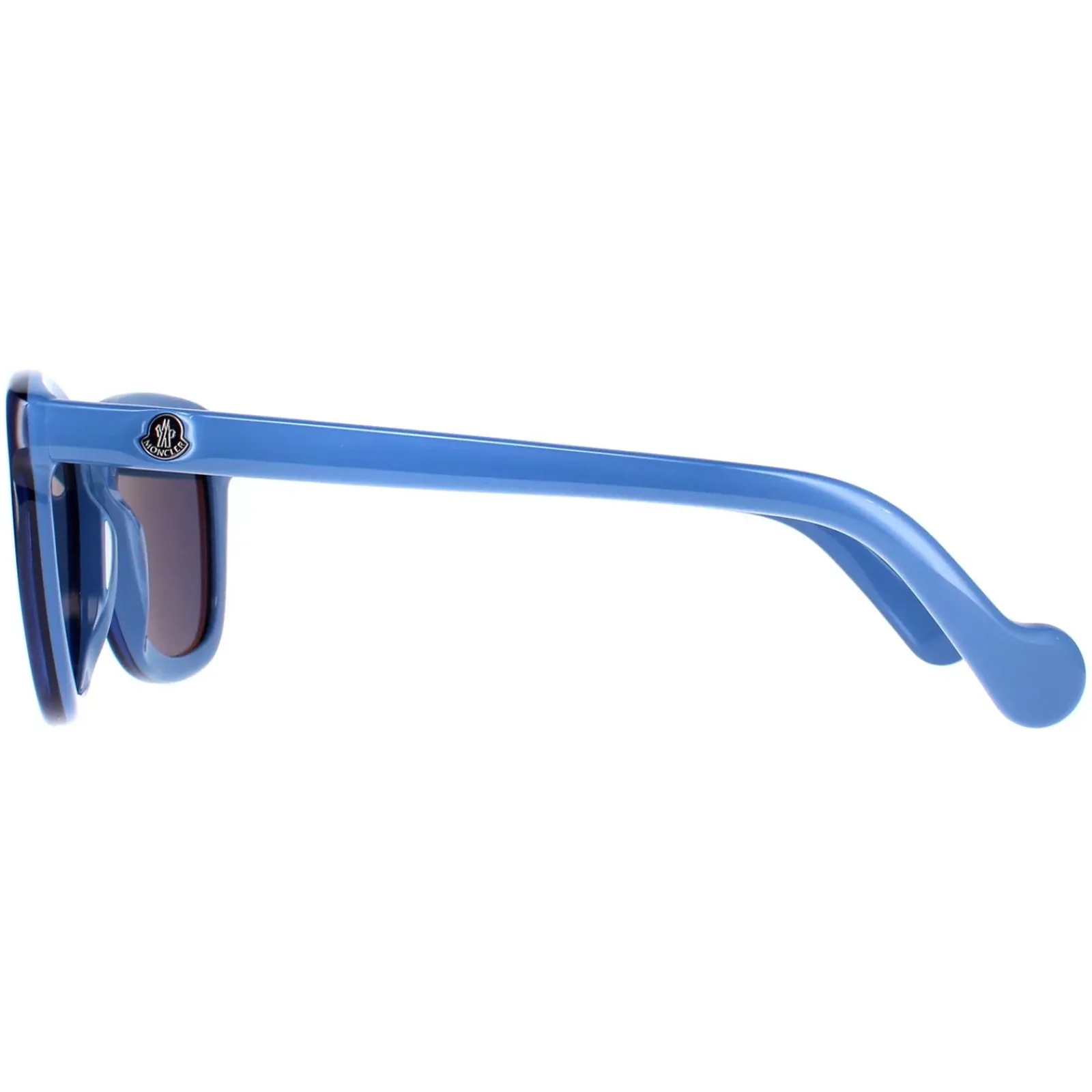 Moncler Round|Moncler^Sunglasses ML0118 92X Shiny Royal Blue Blue Mirror