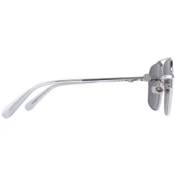 Moncler Moncler^Sunglasses ML0216-D 16D Shiny Palladium Smoke Silver Mirror Po