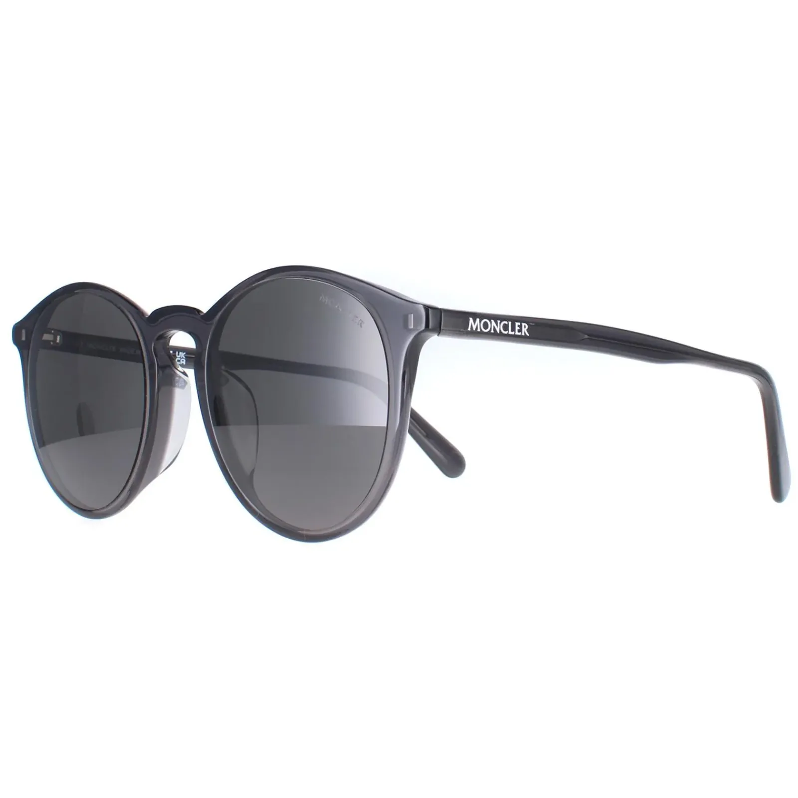 Moncler Moncler^Sunglasses ML0213-F 01D Shiny Transparent Dark Grey Smoke Pola