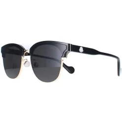 Moncler Moncler^Sunglasses ML0112-K 01A Shiny Black Gold Dark Grey