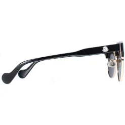Moncler Moncler^Sunglasses ML0112-K 01A Shiny Black Gold Dark Grey