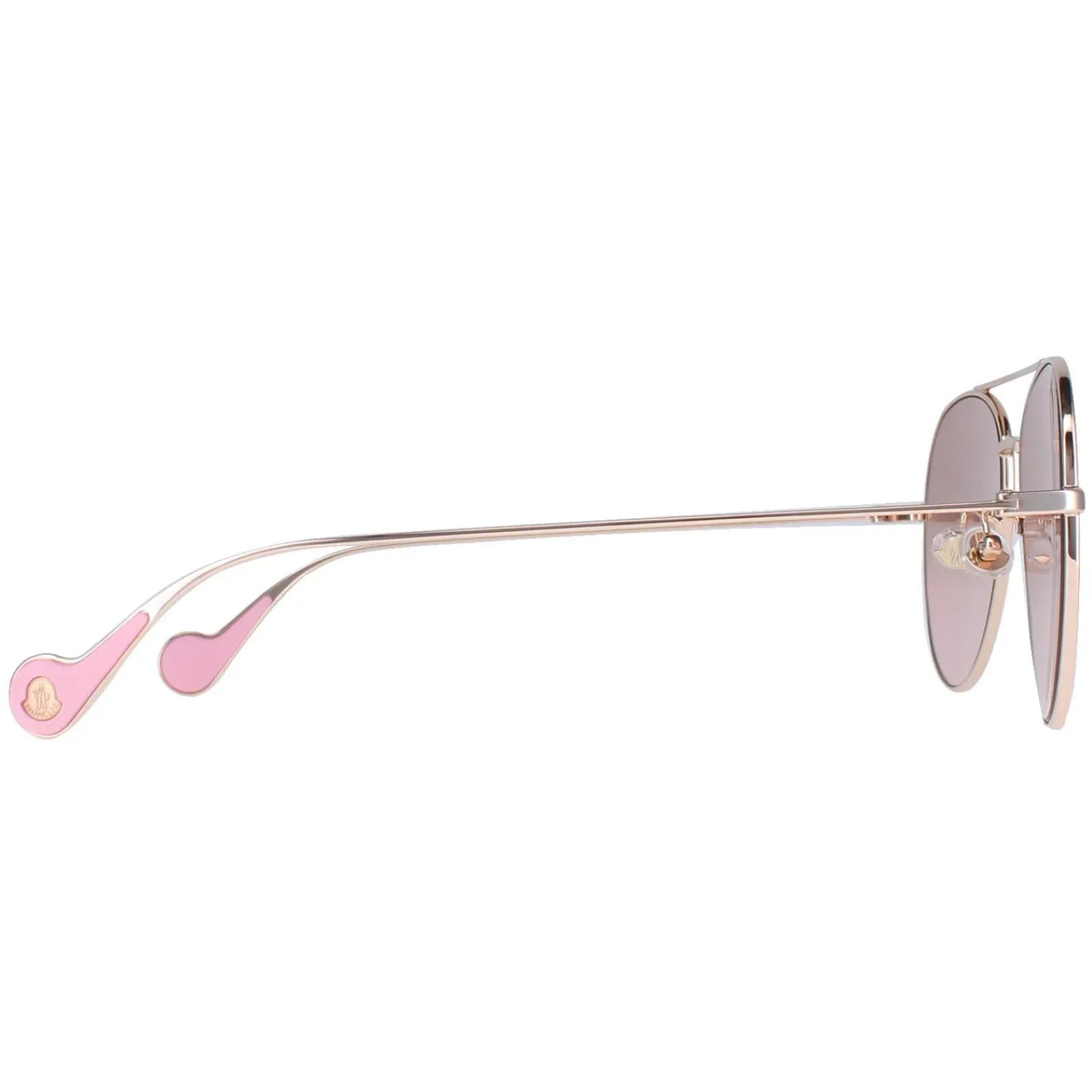 Moncler Aviator|Moncler^Sunglasses ML0110-K 28U Shiny Rose Gold Brown Pink Gradient
