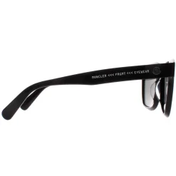 Moncler Square|Moncler^Sunglasses ML0250-P 01A Shiny Black Smoke Grey