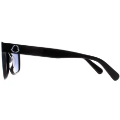 Moncler Square|Moncler^Sunglasses ML0250-P 01V Shiny Black Blue