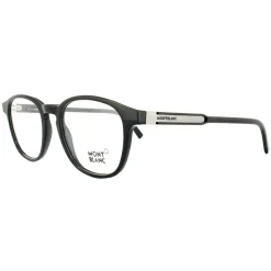 Mont Blanc Round^Glasses Frames MB0632 001 Shiny Black