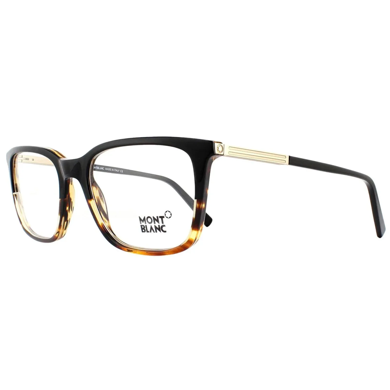 Mont Blanc Square^Glasses Frames MB0544 005 Black Havana 54mm