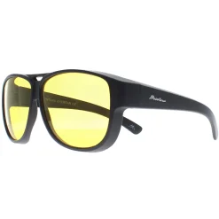 Montana Polarised|Aviator^Fit Over Glasses Night Driving Sunglasses FO6 C Matte Black Ye