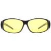 Montana Polarised|Rectangle^Fit Over Glasses Night Driving Sunglasses MFO1 F Matte Black Y