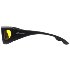 Montana Polarised|Rectangle^Fit Over Glasses Night Driving Sunglasses FO2 I Matte Black Ye