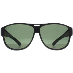 Montana Polarised|Aviator^Fit Over Glasses Sunglasses FO6 A Matte Grey G15 Polarized